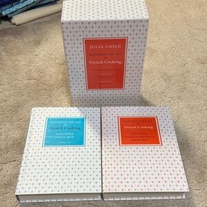 Julia Child mastering the art of French cooking book set